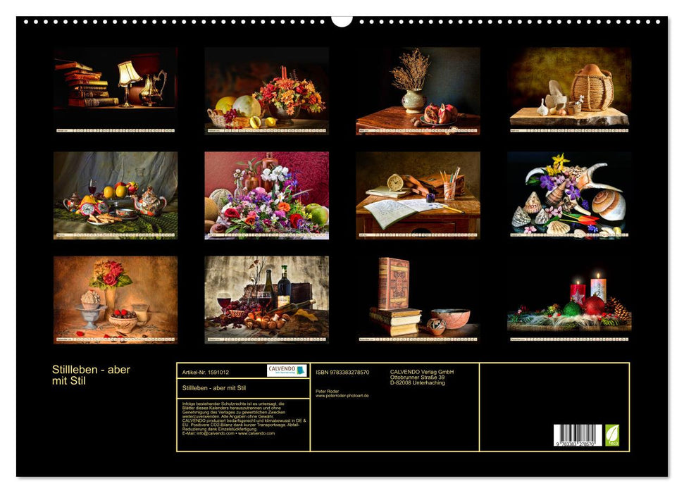 Nature morte - mais avec style (Calendrier mural CALVENDO 2024) 