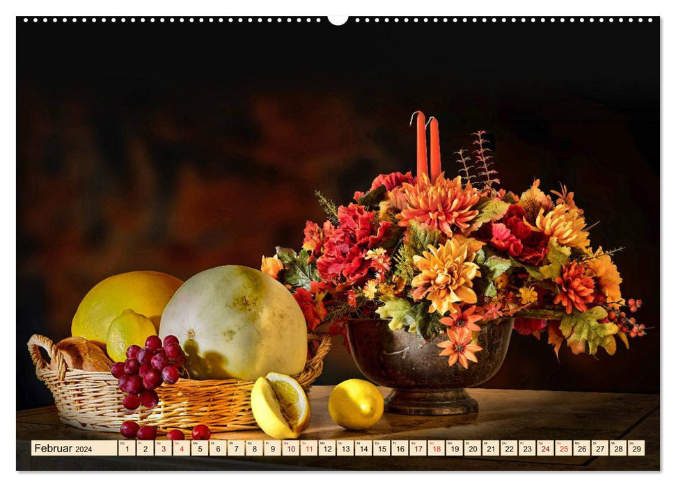 Stillleben - aber mit Stil (CALVENDO Wandkalender 2024)