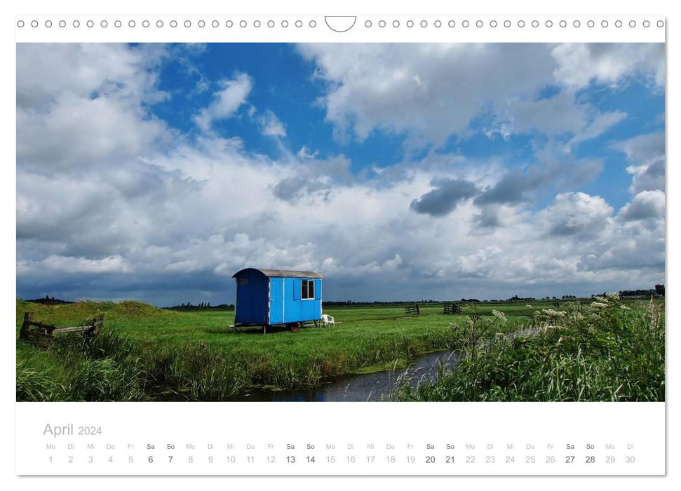 Paysages de polders en Hollande (calendrier mural CALVENDO 2024) 