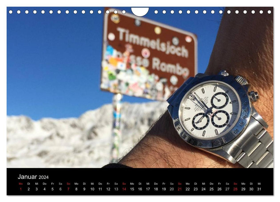 Armbanduhren reisen um die Welt (CALVENDO Wandkalender 2024)