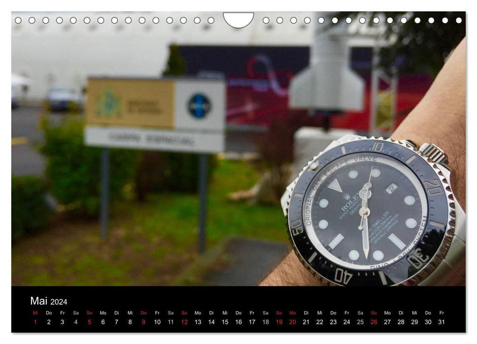 Armbanduhren reisen um die Welt (CALVENDO Wandkalender 2024)
