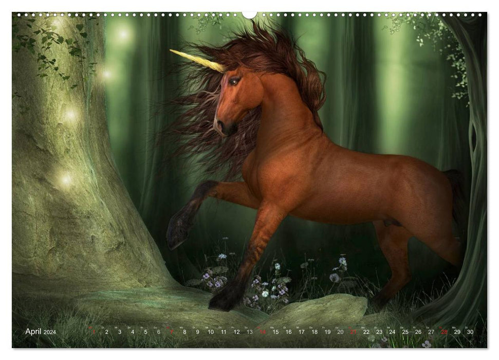 Dream related unicorns (CALVENDO wall calendar 2024) 