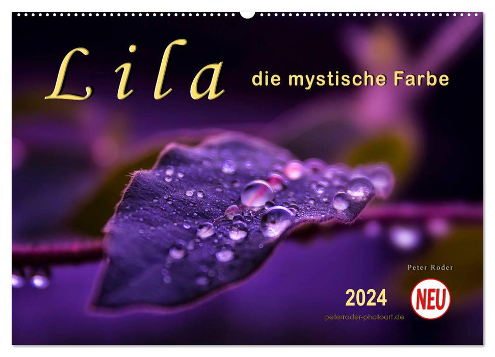 Lila - die mystische Farbe (CALVENDO Wandkalender 2024)