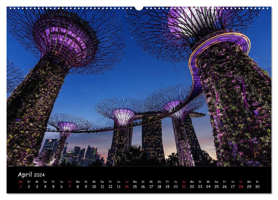 Luminous cities (CALVENDO wall calendar 2024) 