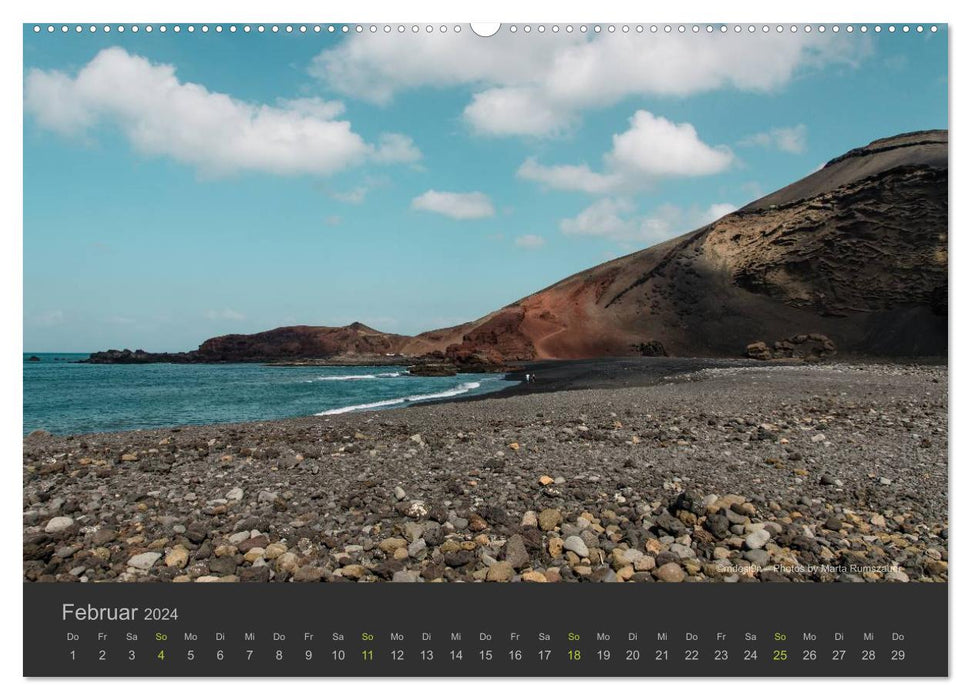 Île volcanique – Lanzarote (Calendrier mural CALVENDO 2024) 