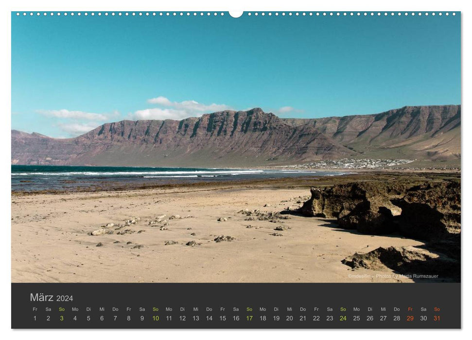 Île volcanique – Lanzarote (Calendrier mural CALVENDO 2024) 