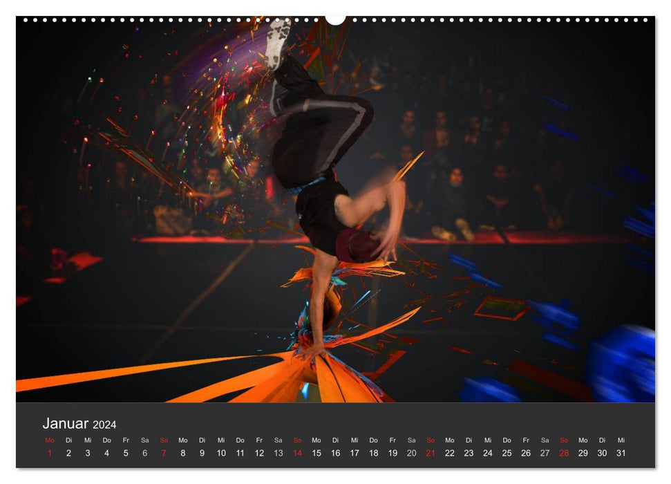 Break Dance B-boys & B-girls (CALVENDO Premium Wandkalender 2024)