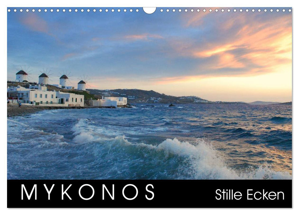Mykonos - Silent Corners (Calendrier mural CALVENDO 2024) 