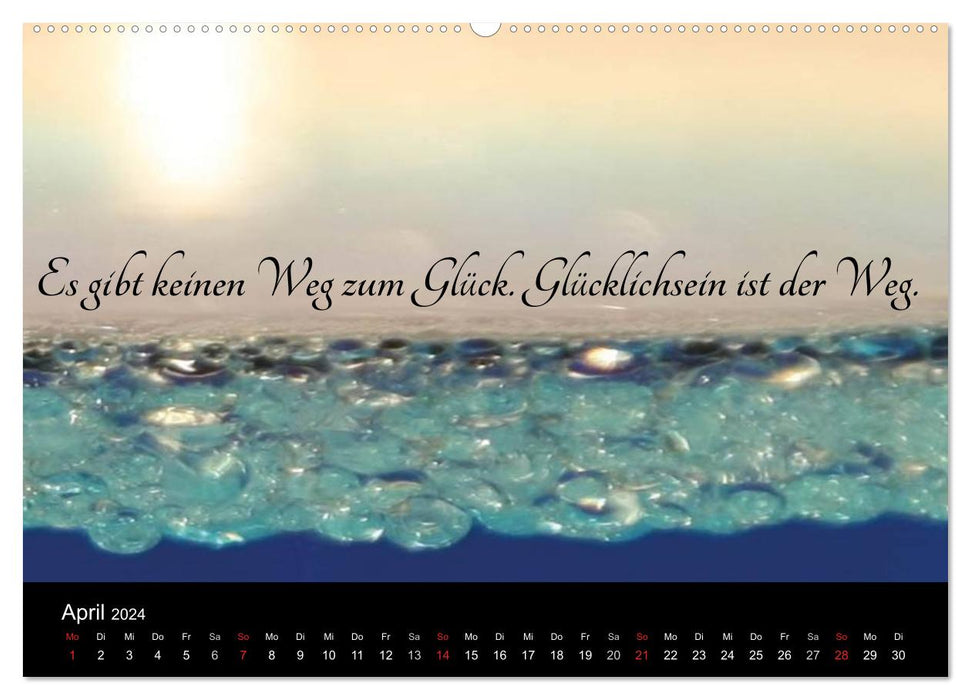 Mit Sprüchen und Weisheiten durch´s Jahr (CALVENDO Premium Wandkalender 2024)