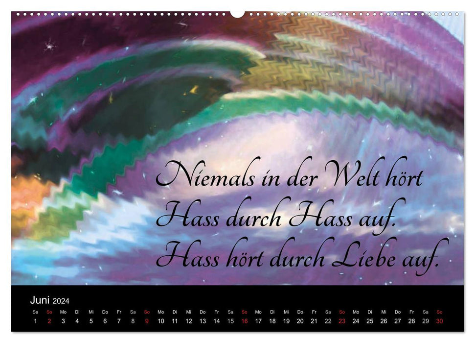 Mit Sprüchen und Weisheiten durch´s Jahr (CALVENDO Premium Wandkalender 2024)