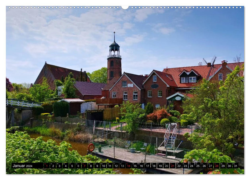 Papenburg et le Rheiderland (Calendrier mural CALVENDO Premium 2024) 