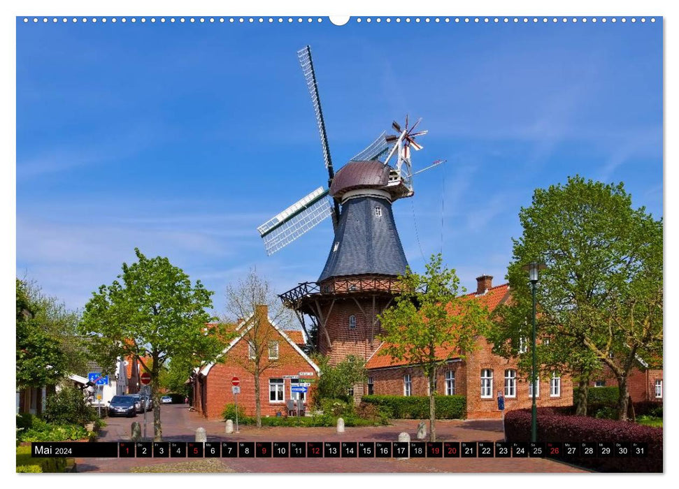 Papenburg und das Rheiderland (CALVENDO Premium Wandkalender 2024)