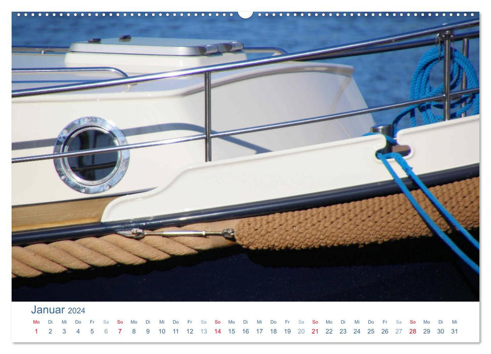 Fil de marin 2024. Impressions de cordage et de gréement (calendrier mural CALVENDO 2024) 
