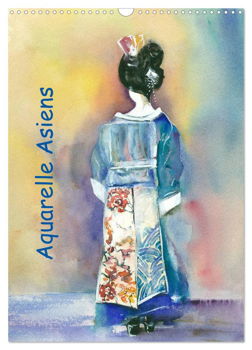 Aquarelles d'Asie (Calendrier mural CALVENDO 2024) 