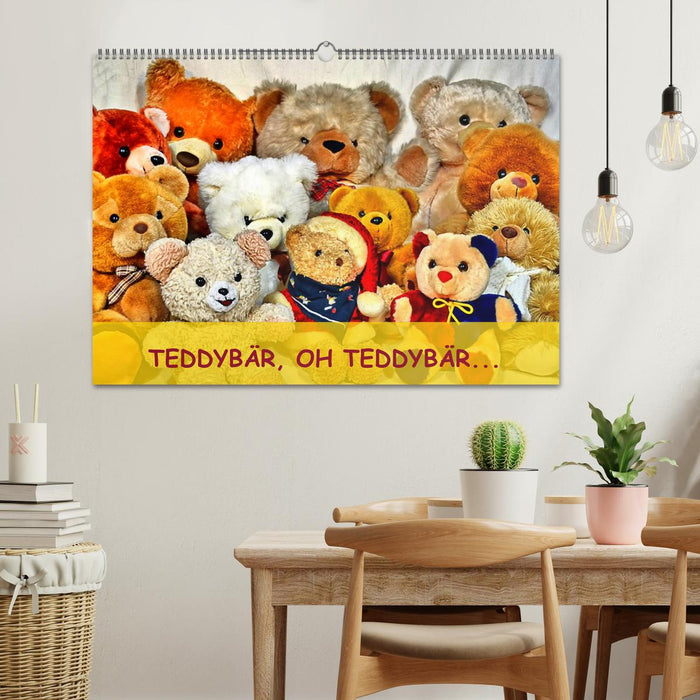 TEDDY BEAR, OH TEDDY BEAR... (CALVENDO wall calendar 2024) 