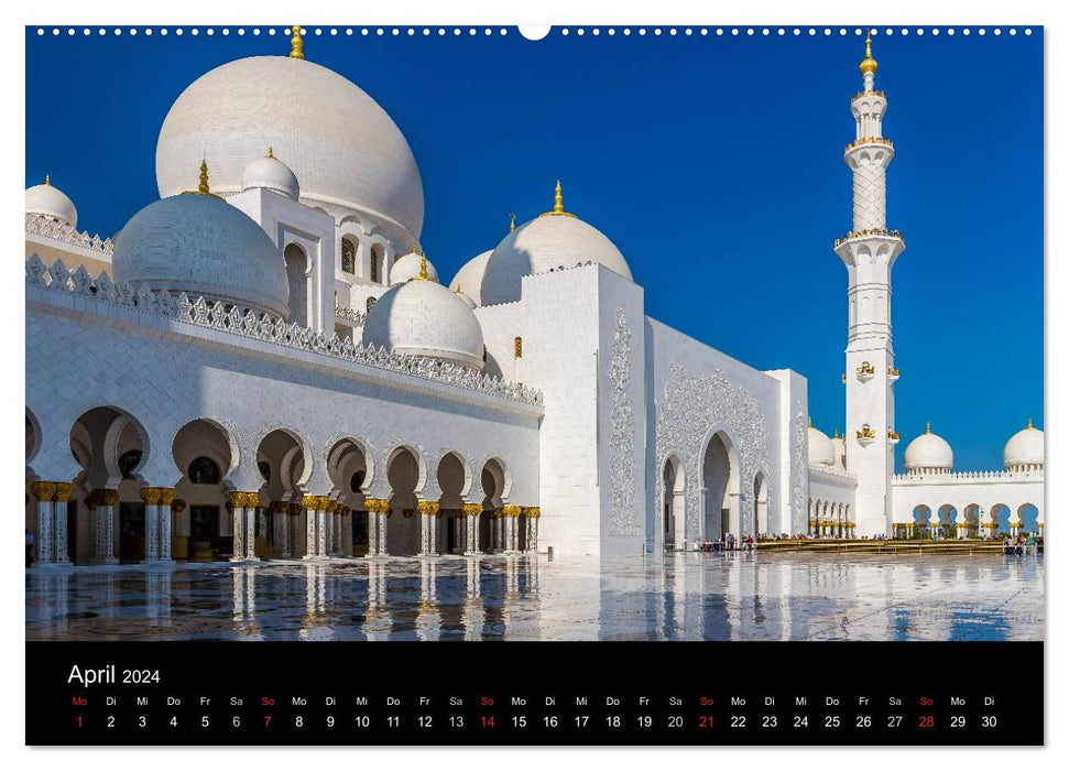 Emirates, entre jour et nuit (calendrier mural CALVENDO 2024) 