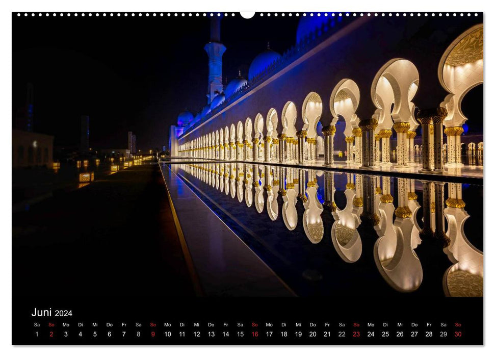 Emirates, entre jour et nuit (calendrier mural CALVENDO 2024) 