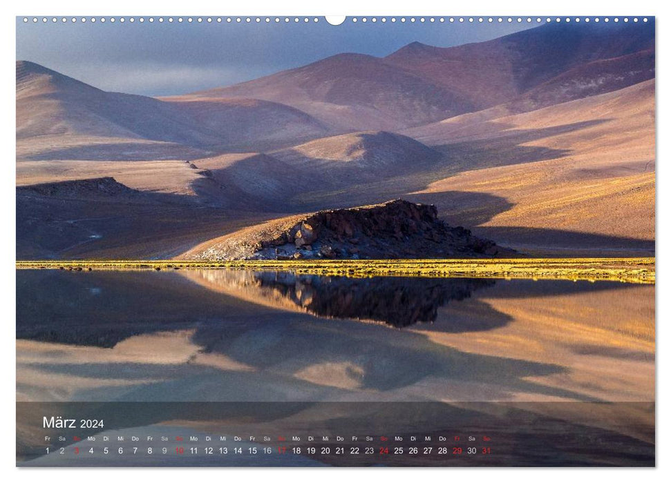 Atacama – Symphonie des couleurs dans le nord du Chili (Calendrier mural CALVENDO Premium 2024) 