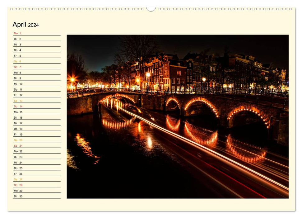 Amsterdam - Venedig des Nordens (CALVENDO Premium Wandkalender 2024)
