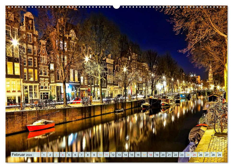 Amsterdam - Venedig des Nordens (CALVENDO Premium Wandkalender 2024)