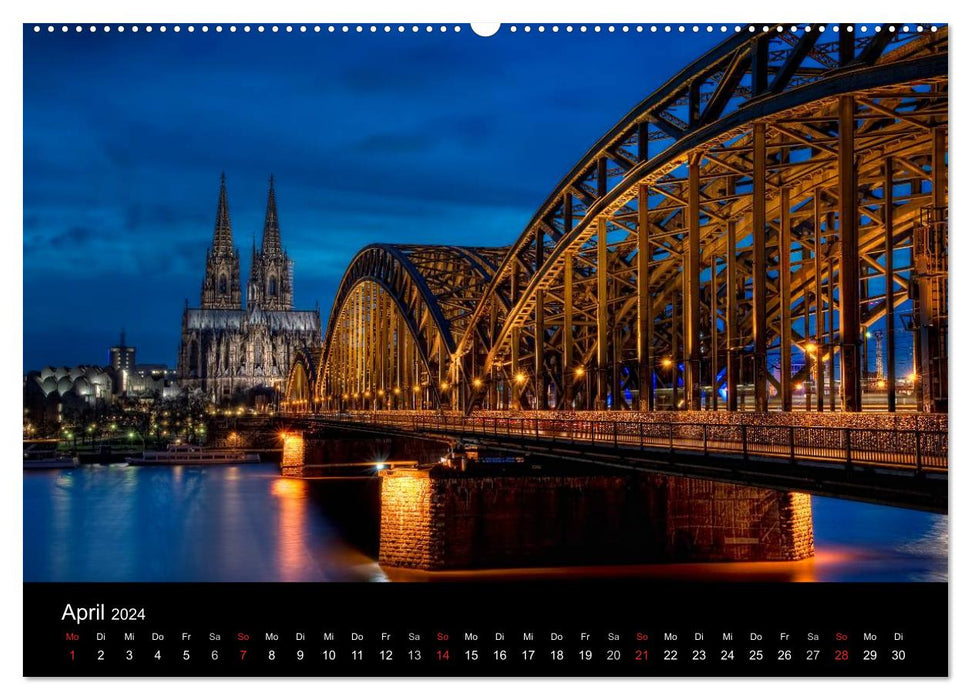 Nocturnal cities (CALVENDO wall calendar 2024) 