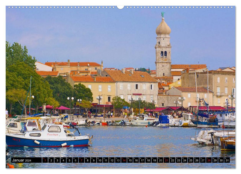 Autour de Krk (Calendrier mural CALVENDO Premium 2024) 