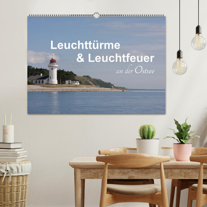 Lighthouses and beacons on the Baltic Sea (CALVENDO wall calendar 2024) 