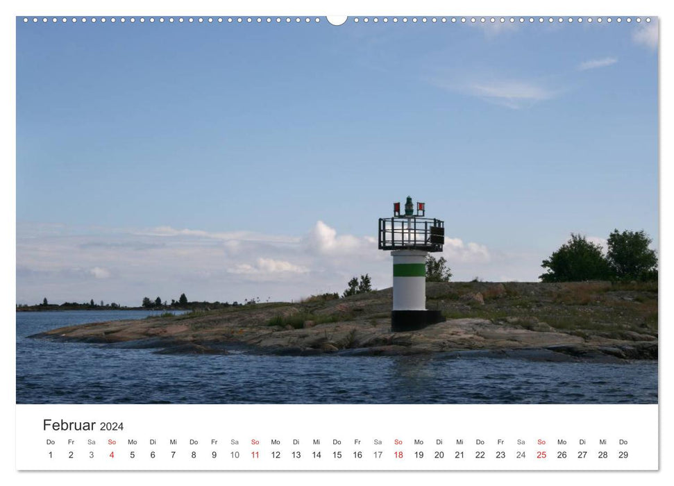 Lighthouses and beacons on the Baltic Sea (CALVENDO wall calendar 2024) 