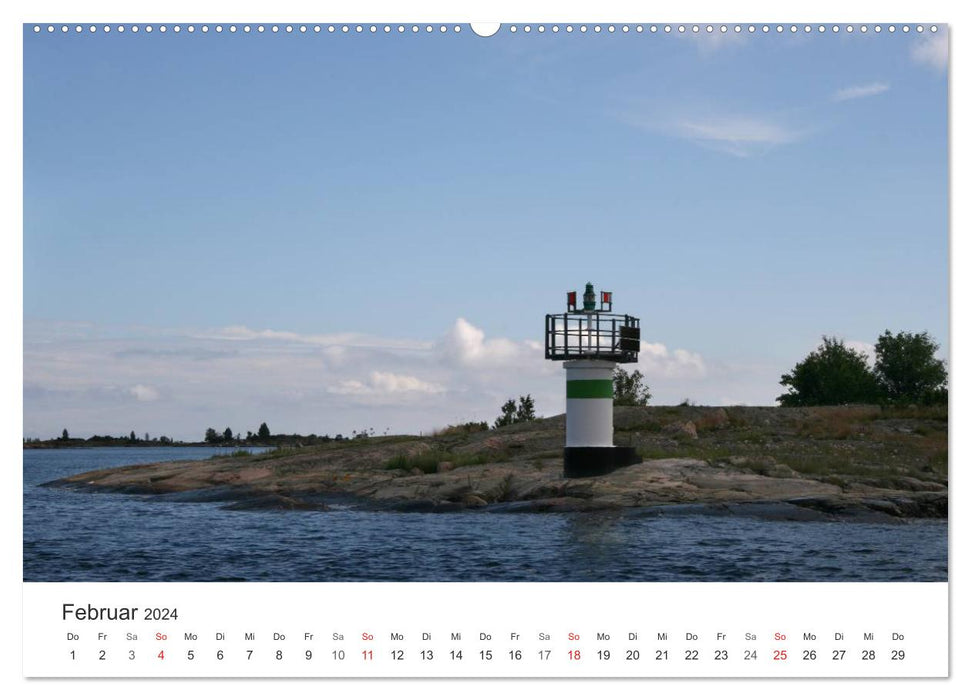 Leuchttürme und Leuchtfeuer an der Ostsee (CALVENDO Wandkalender 2024)