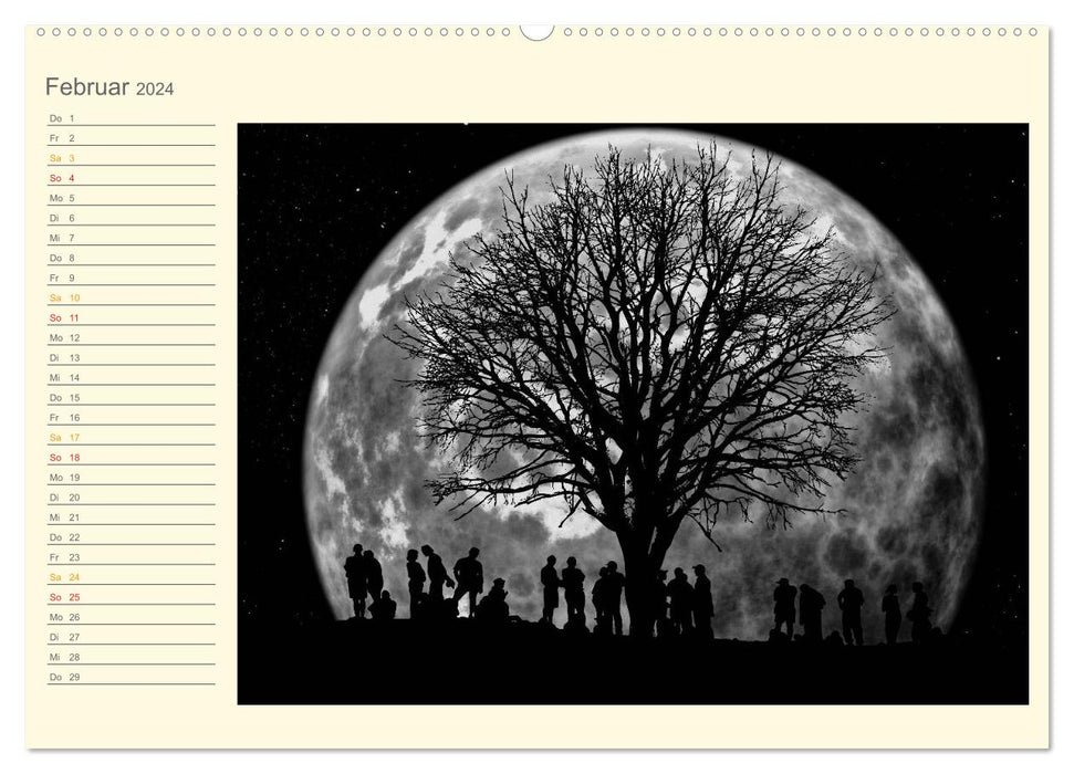 Sonne und Mond - faszinierend und anziehend (CALVENDO Wandkalender 2024)