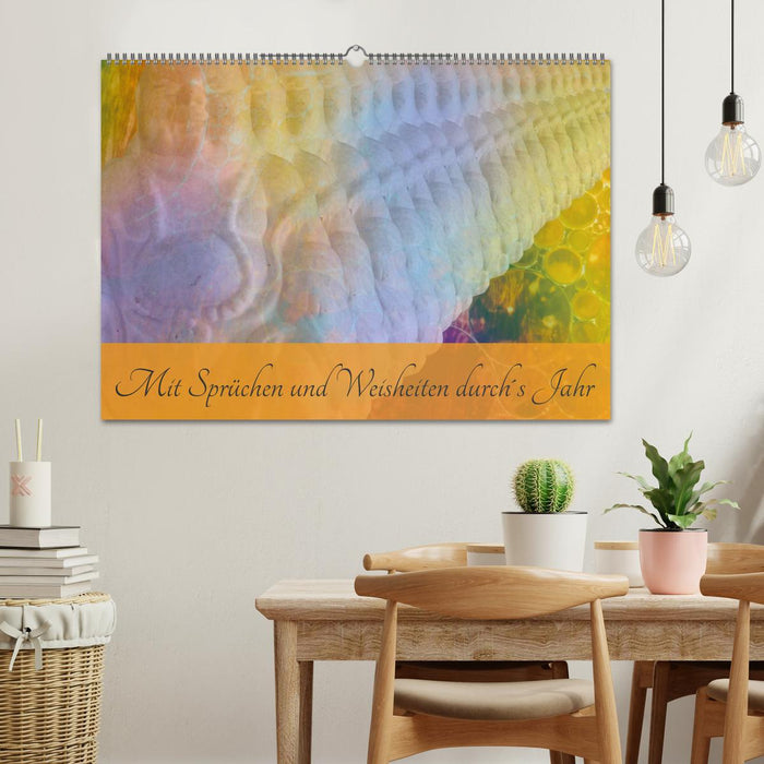 With sayings and wisdom through the year (CALVENDO wall calendar 2024) 