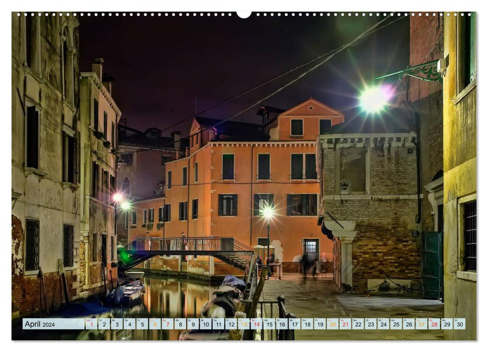 Venise - très privée (Calvendo Premium Wall Calendar 2024) 