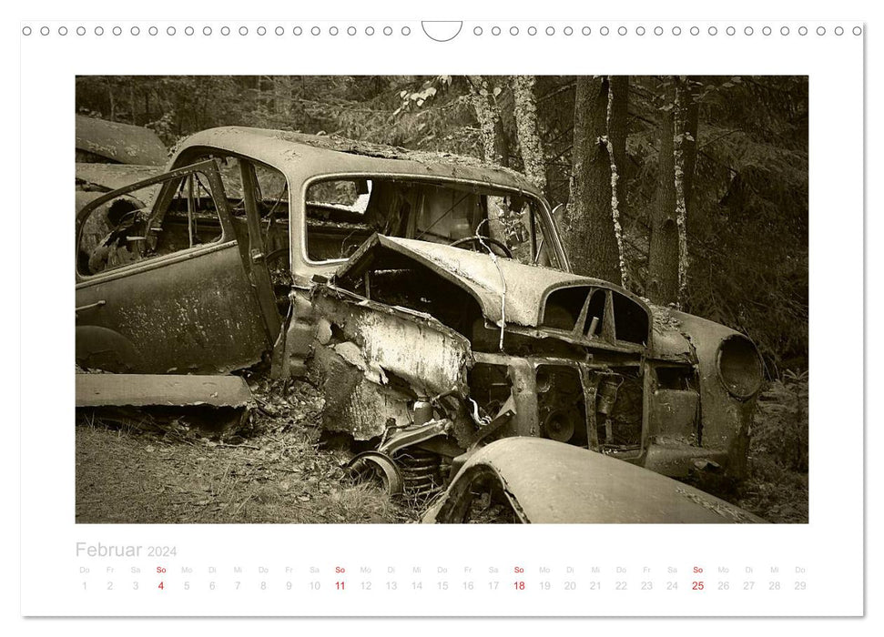 La voiture classique - aimée et oubliée (calendrier mural CALVENDO 2024) 