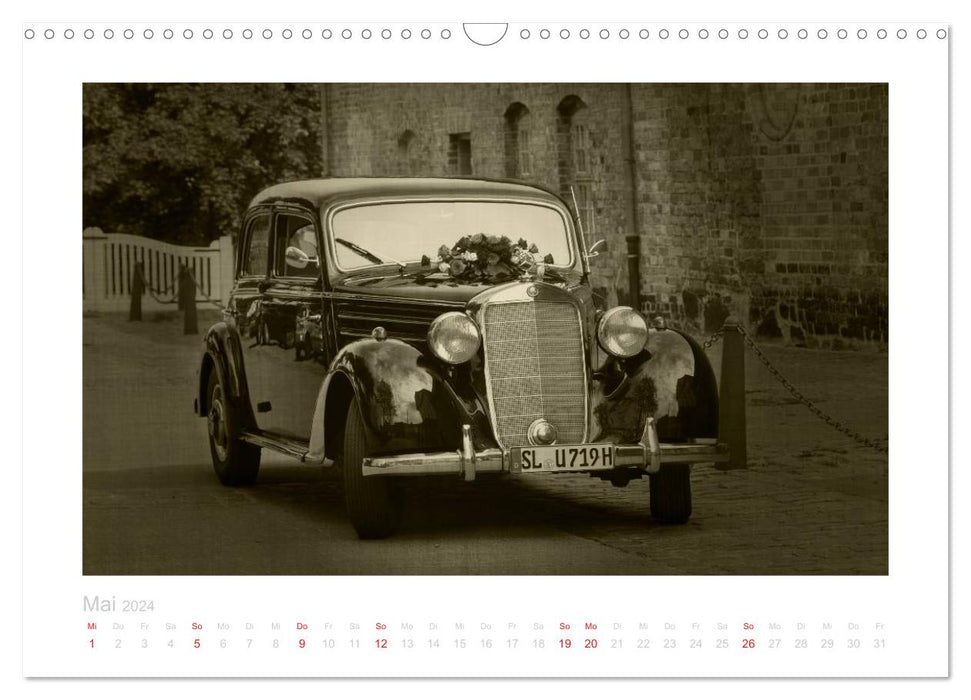 La voiture classique - aimée et oubliée (calendrier mural CALVENDO 2024) 