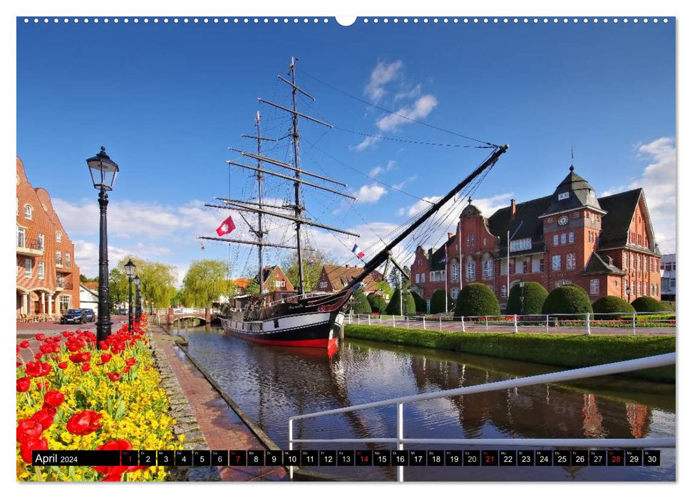 Papenburg und das Rheiderland (CALVENDO Wandkalender 2024)