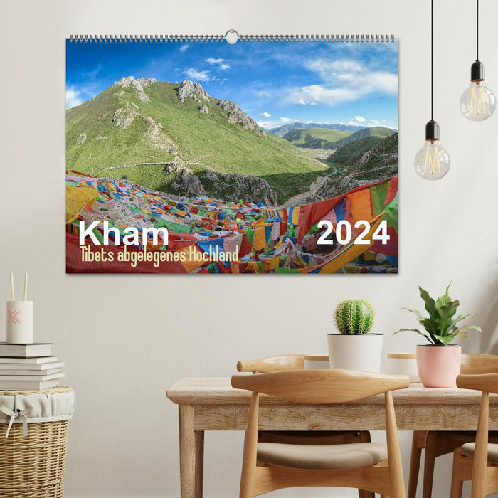 Kham - Hauts plateaux reculés du Tibet (Calendrier mural CALVENDO 2024) 