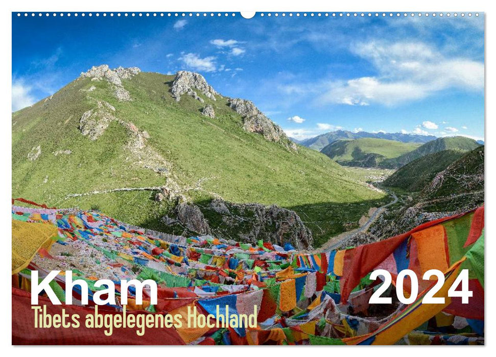 Kham - Hauts plateaux reculés du Tibet (Calendrier mural CALVENDO 2024) 