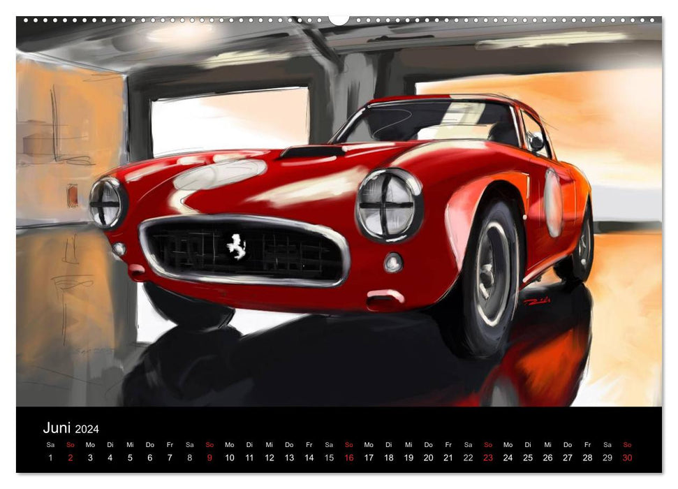 Classic Car Art by Reinhold Art´s (CALVENDO Wandkalender 2024)