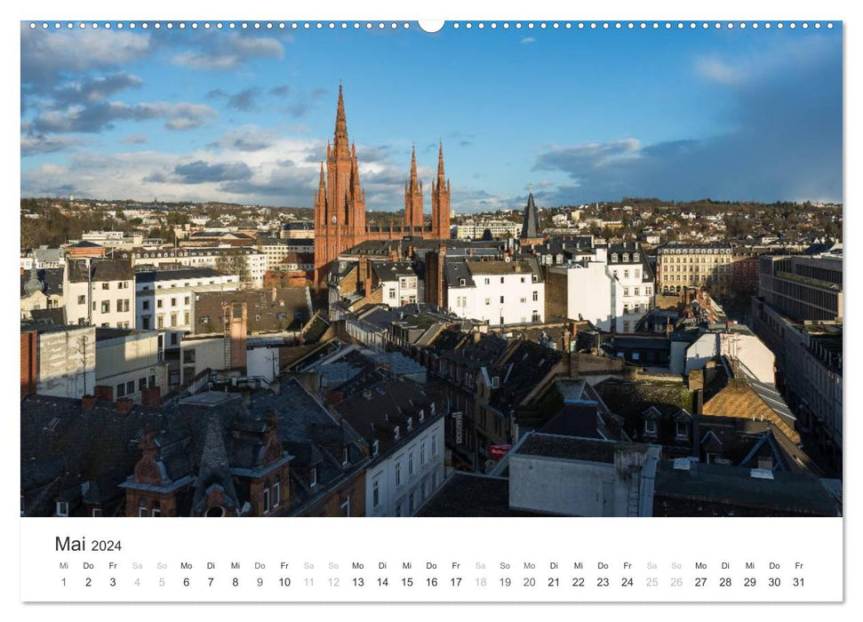 Du schönes Wiesbaden (CALVENDO Premium Wandkalender 2024)