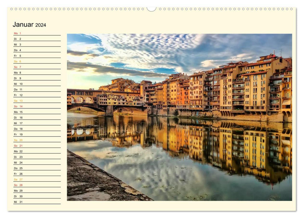 Florenz - Schönheit in der Toskana (CALVENDO Premium Wandkalender 2024)