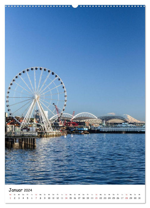 Seattle - Modern City of the Northwest (CALVENDO Wall Calendar 2024) 