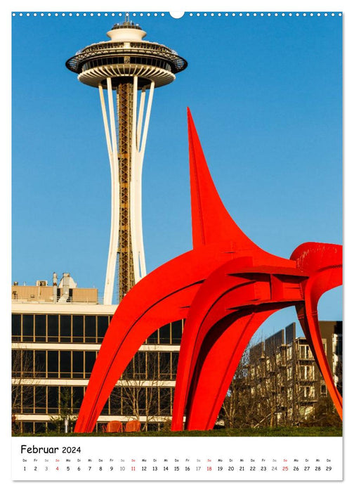 Seattle - Modern City of the Northwest (CALVENDO Wall Calendar 2024) 