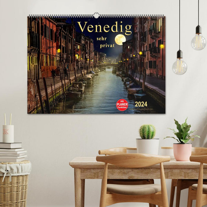 Venise - très privée (calendrier mural CALVENDO 2024) 