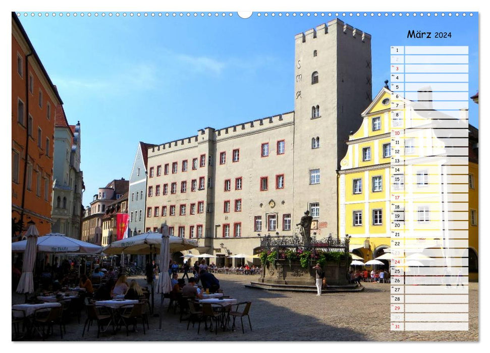 Regensburg erleben (CALVENDO Premium Wandkalender 2024)