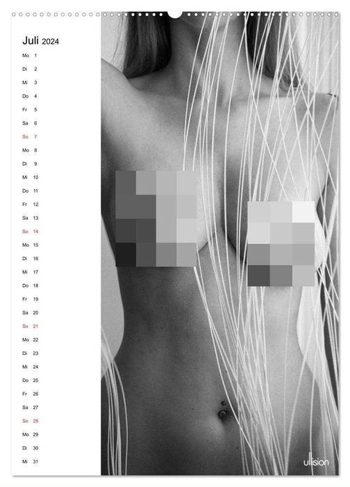 Fadenspiele - moderne Aktfotografie (CALVENDO Premium Wandkalender 2024)