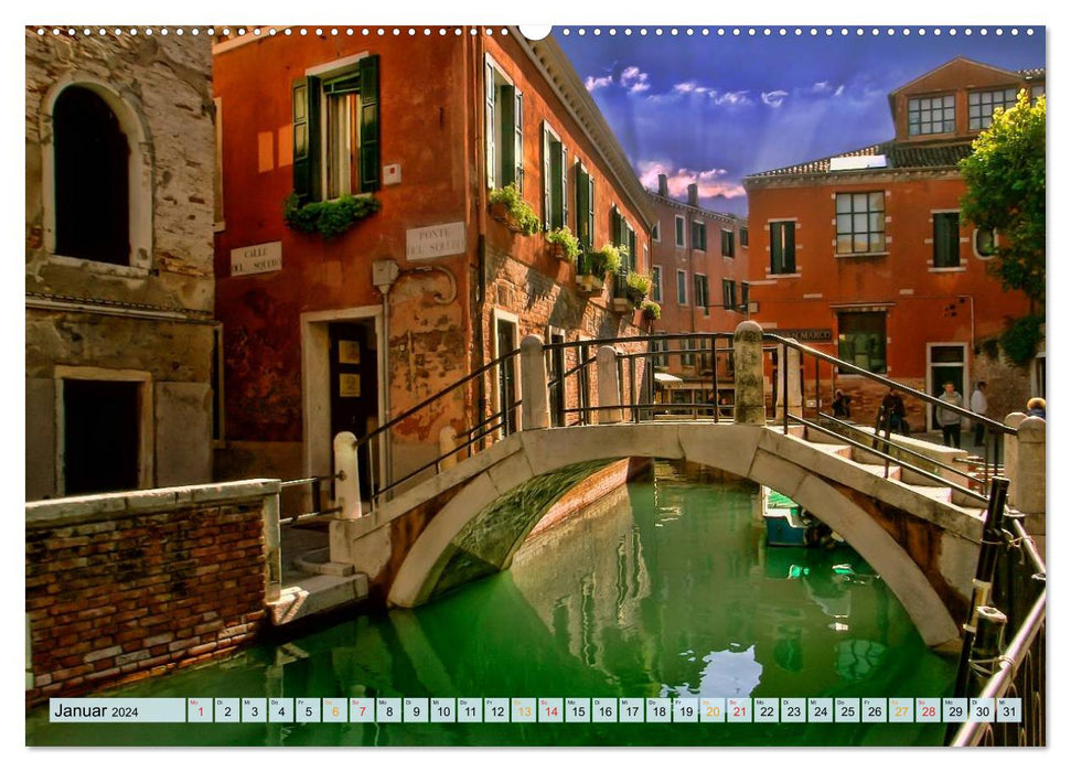 Venise - très privée (calendrier mural CALVENDO 2024) 