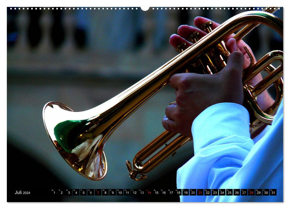 Klangbilder des Jazz (CALVENDO Premium Wandkalender 2024)