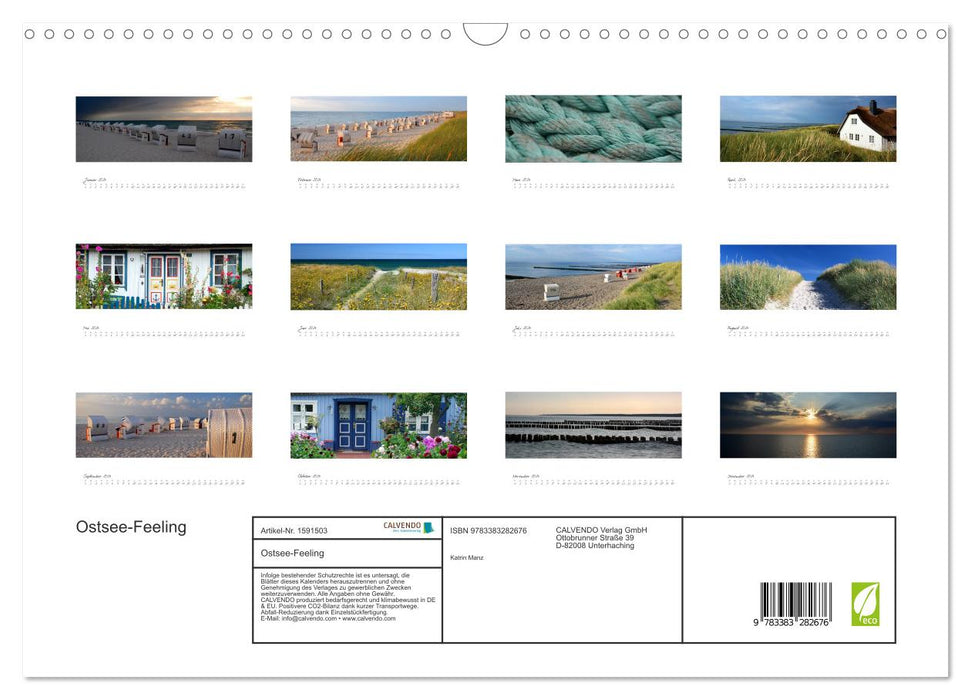 Baltic Sea feeling (CALVENDO wall calendar 2024) 