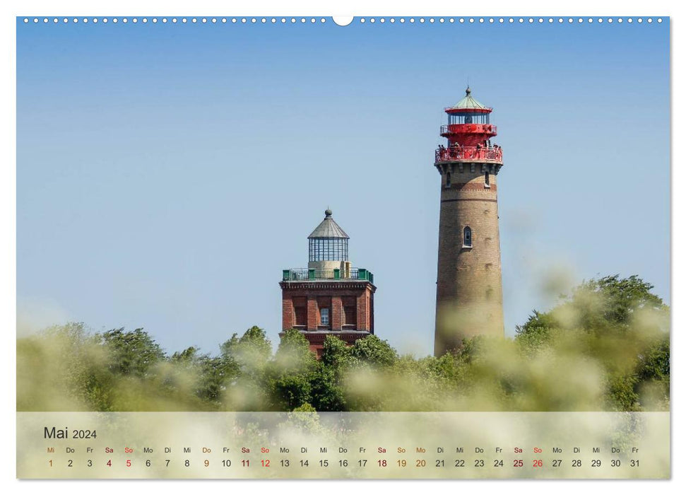 Rügen Island and Hiddensee (CALVENDO Premium Wall Calendar 2024) 