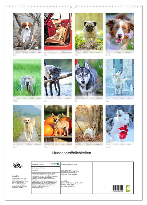 Hundepersönlichkeiten (CALVENDO Wandkalender 2024)